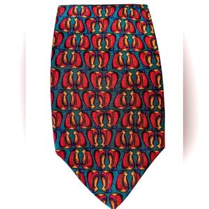 Jerry Garcia Colorful Patterned Tie Red Room Collection Six